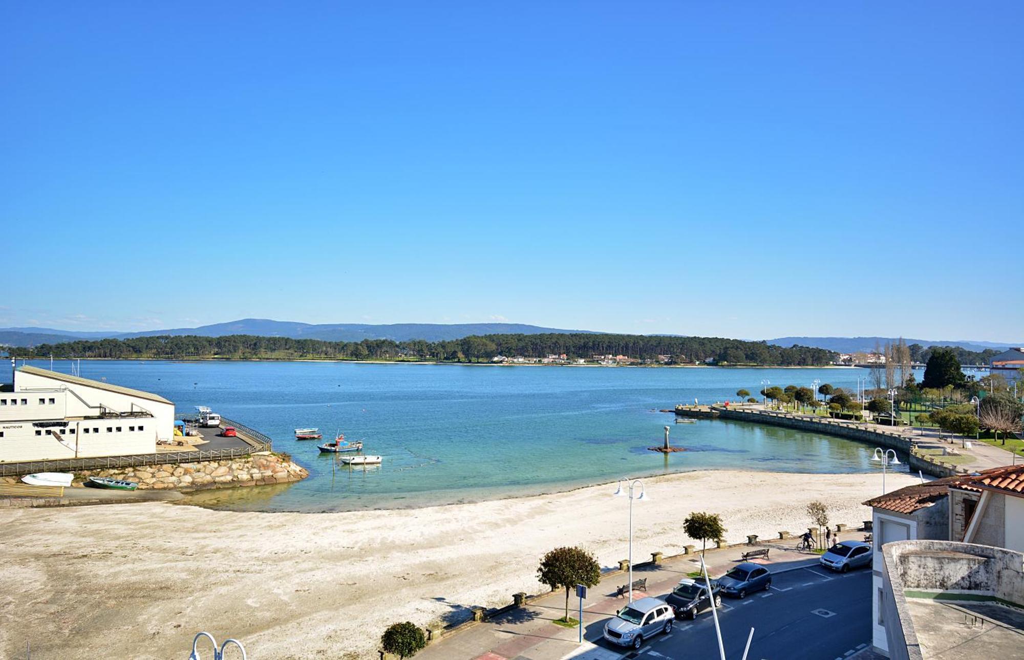 Apartamento Con Terraza Frente Al Mar En O Grove Exteriör bild