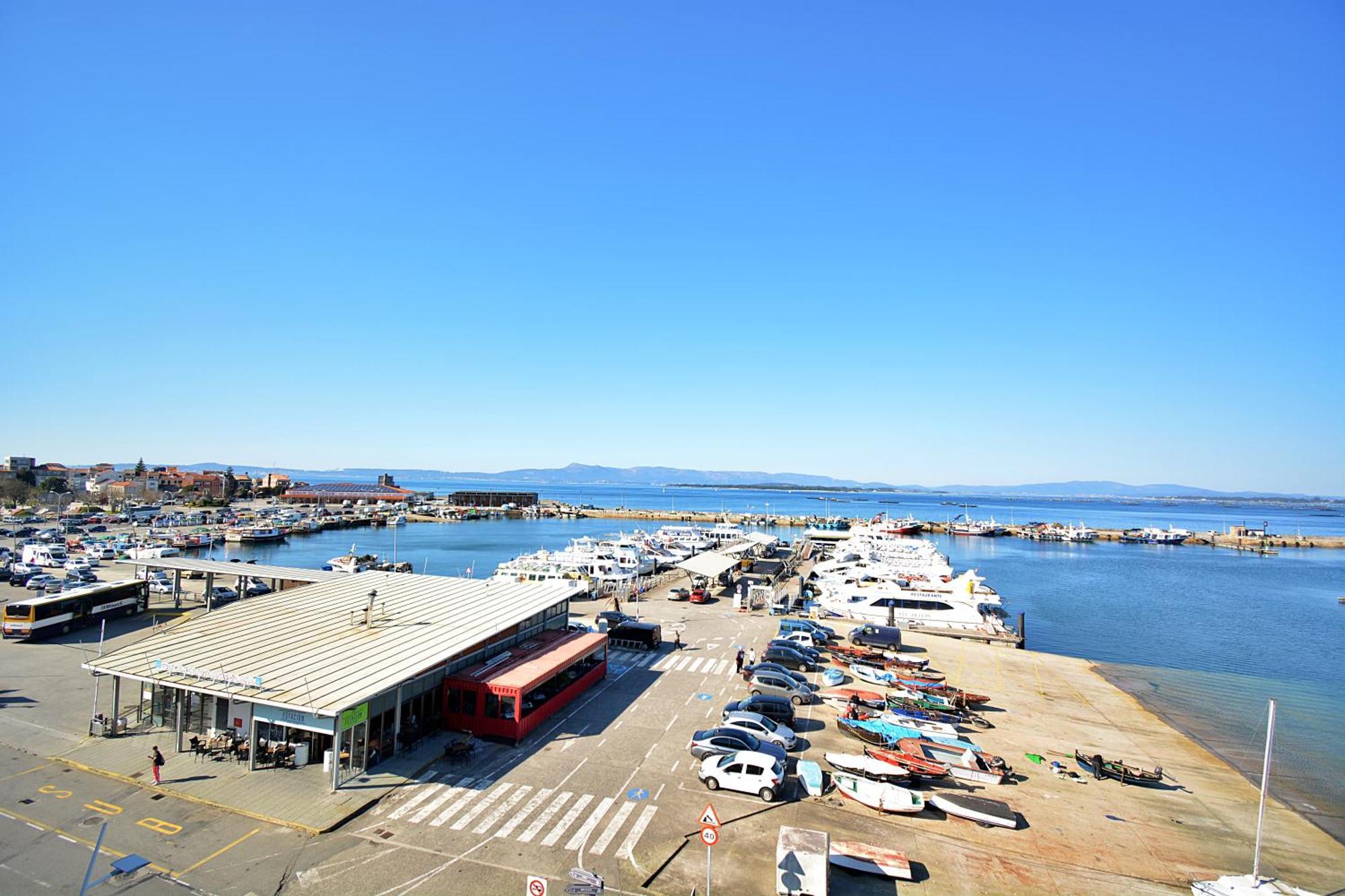 Apartamento Con Terraza Frente Al Mar En O Grove Exteriör bild