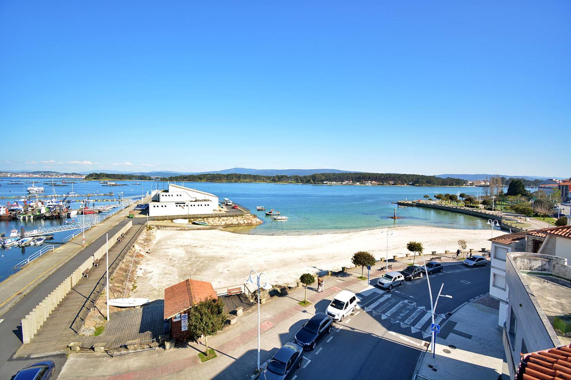 Apartamento Con Terraza Frente Al Mar En O Grove Exteriör bild